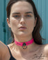 SiaLinda: YOU Ziege pink mit Ring, Personalisiertes Halsband DEIN NAME oder WORT, individuell erstellt. Feinstes Ziegen Premium Leder - SiaLinda.com